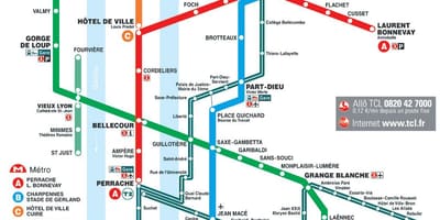 Lyon tranvía mapa pdf